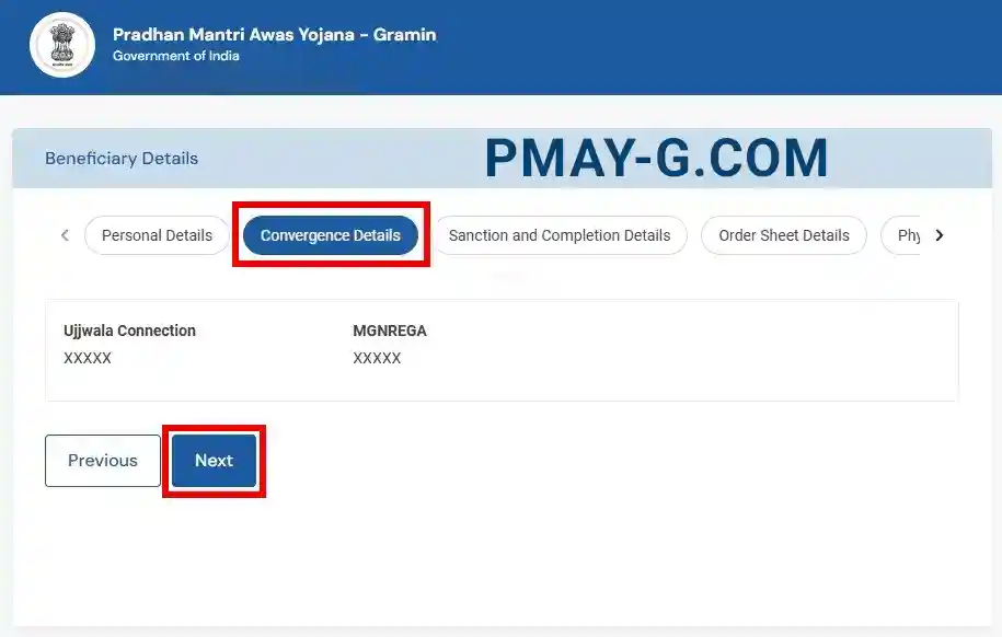 PM Awas Gramin Beneficiary Convergence Details 2025