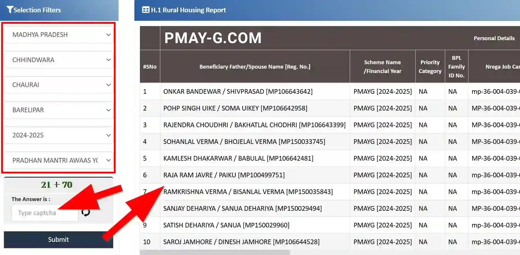 PM Awas Yojana Gramin List 2025