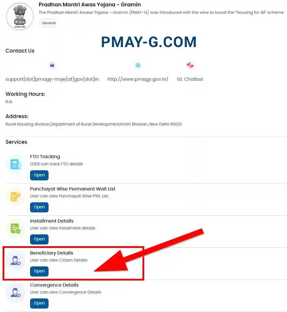 PM Awas Gramin Yojana Beneficiary Details 2025